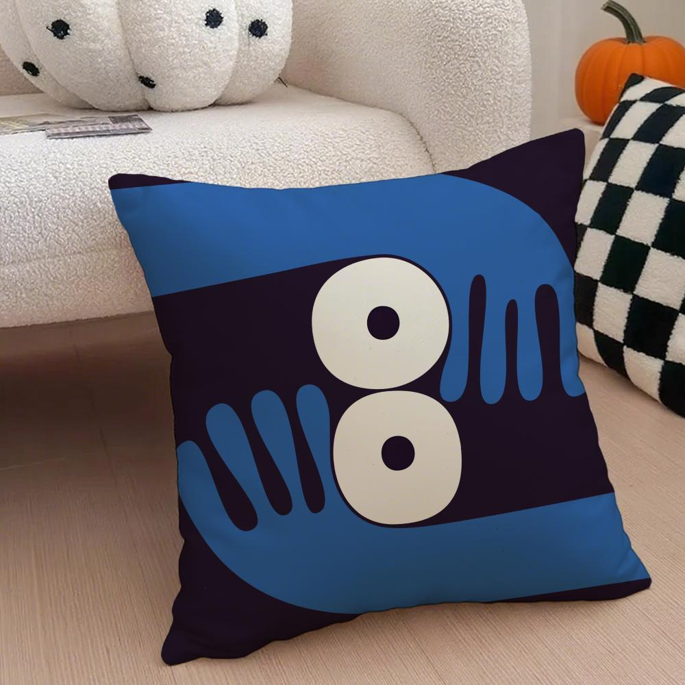 Minimal Witty French Art JJean Jullien Cushion Cover Throw Pillow Cover Hidden Button Durable Polyester Chair Cushion