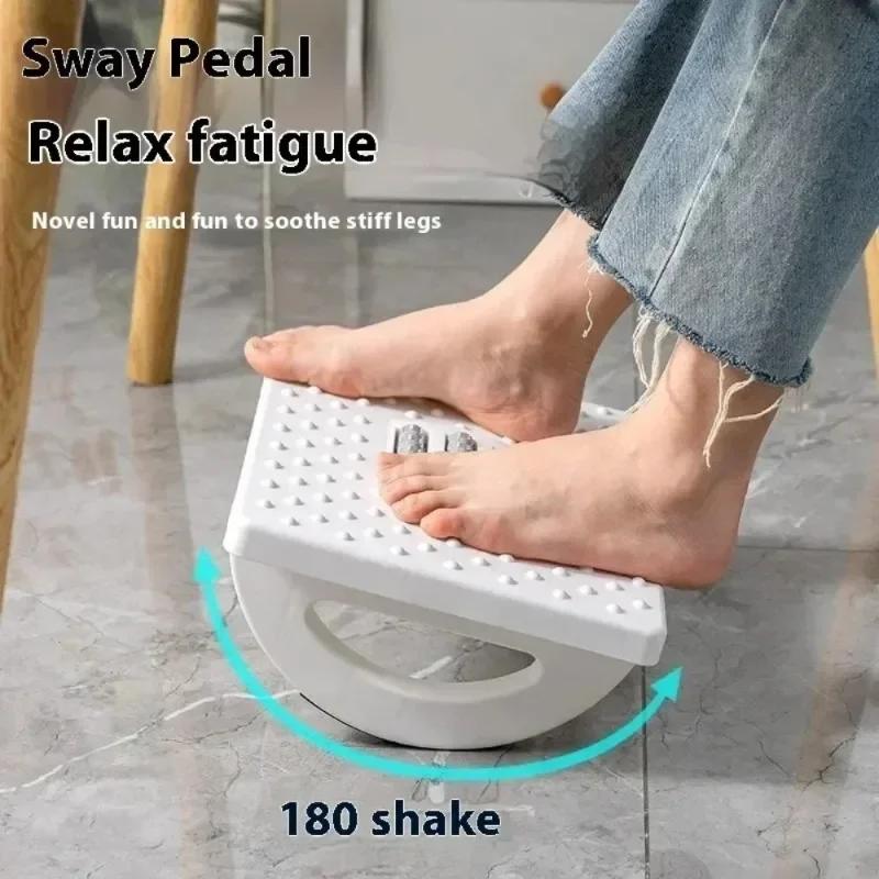 Foot Rest Under Desk Rocking Footstool With Massage Rollers Foot Rest Foot Relaxation Circulation For Home Study Office Work