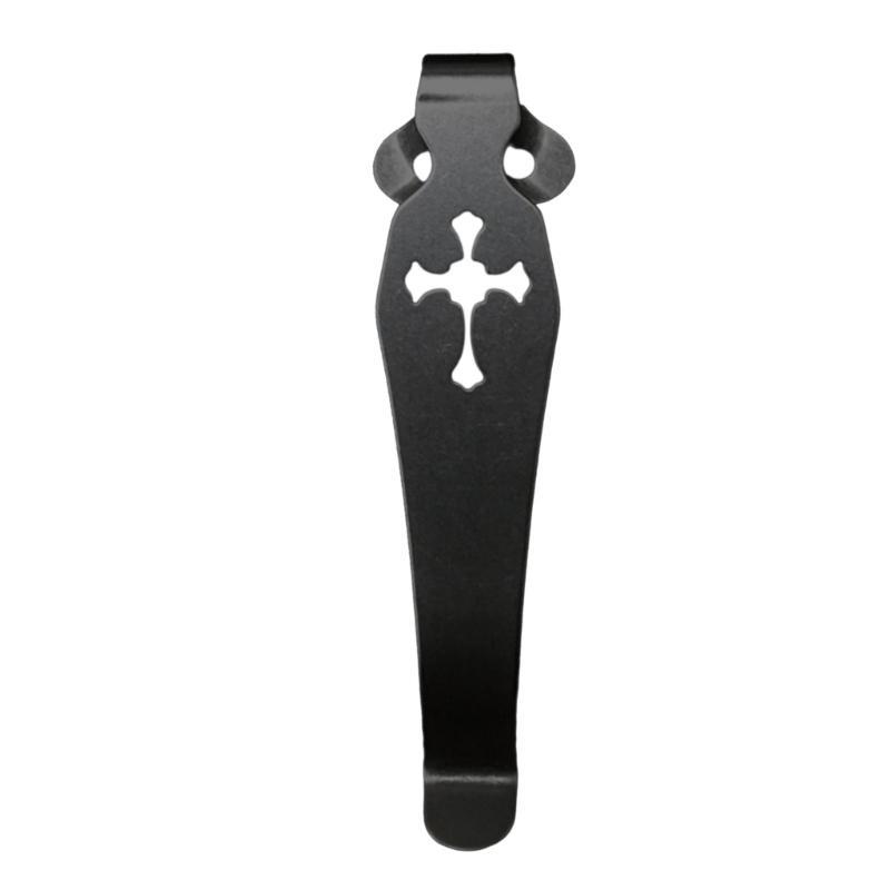 652F Титановый сплав Нож Задний зажим Карманный Поясные зажимы Складной нож Рукоятка Ножа DIY Сделай Аксессуары Детали