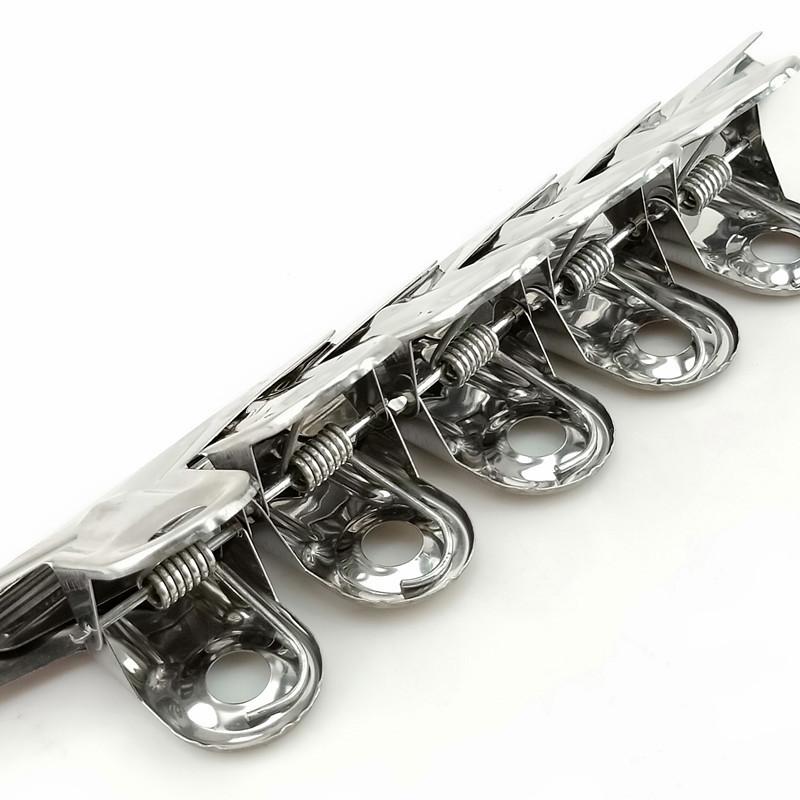 1-10 PCS Stainless Steel Clip Food Bag Sealing Clip Reusable Heavy Duty Stainless Steel Clips Multipurpose Air Tight Seal Clip Office Home Kitchen