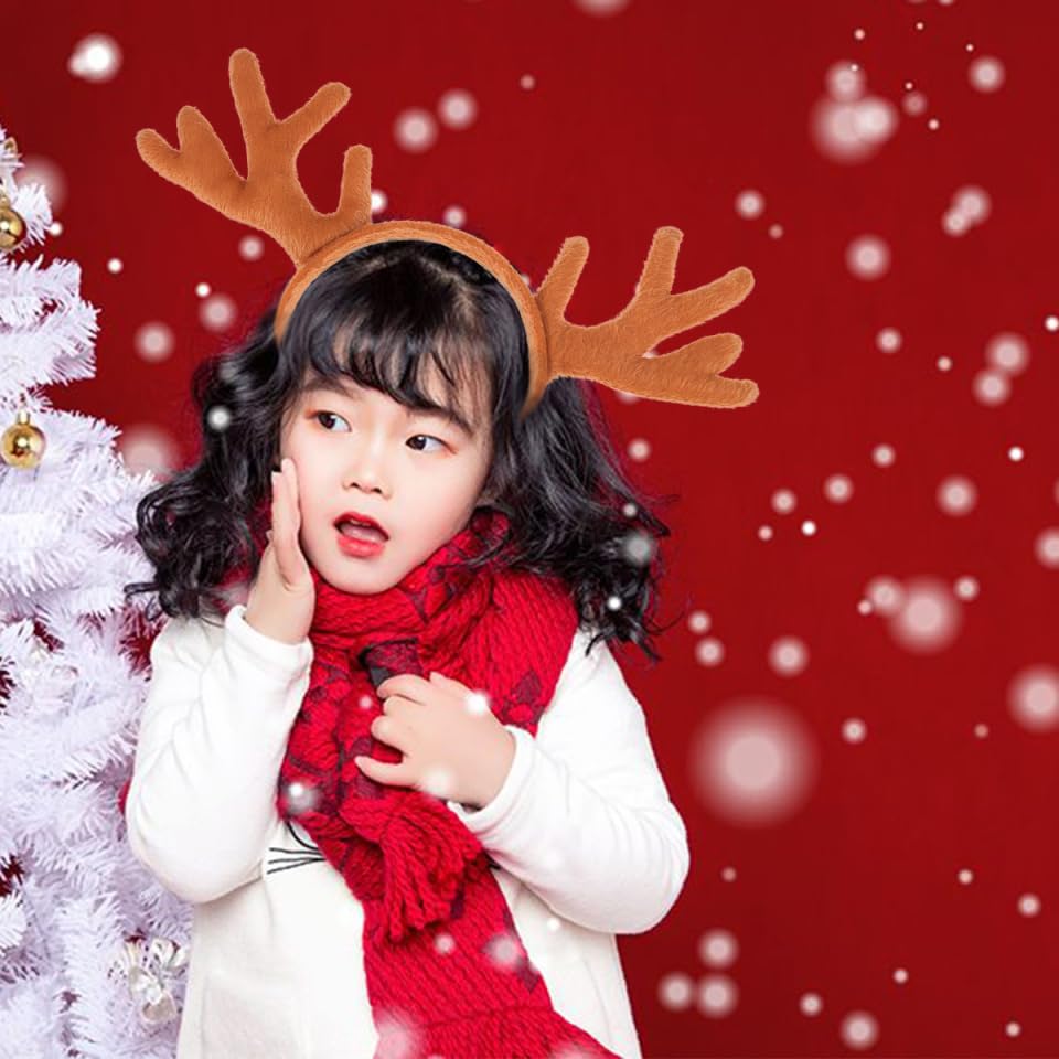 Повязка на голову с рогами оленя Toddmomy, Унисекс Аксессуар для волос, Реквизит для косплея, Вечеринка, Рождественское украшение для волос, Аксессуар для костюма