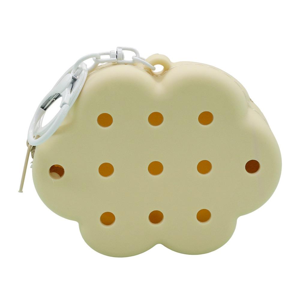 Gift Idea Cloud Flower Silicone Wallet Zipper Closure Soft Silicone Coin Purse Travel Organizer Mini Size Card Holder Women Use