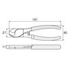 HOZAN Cable Cutter Easily cuts IV wire with one N-18 22mm² hand.