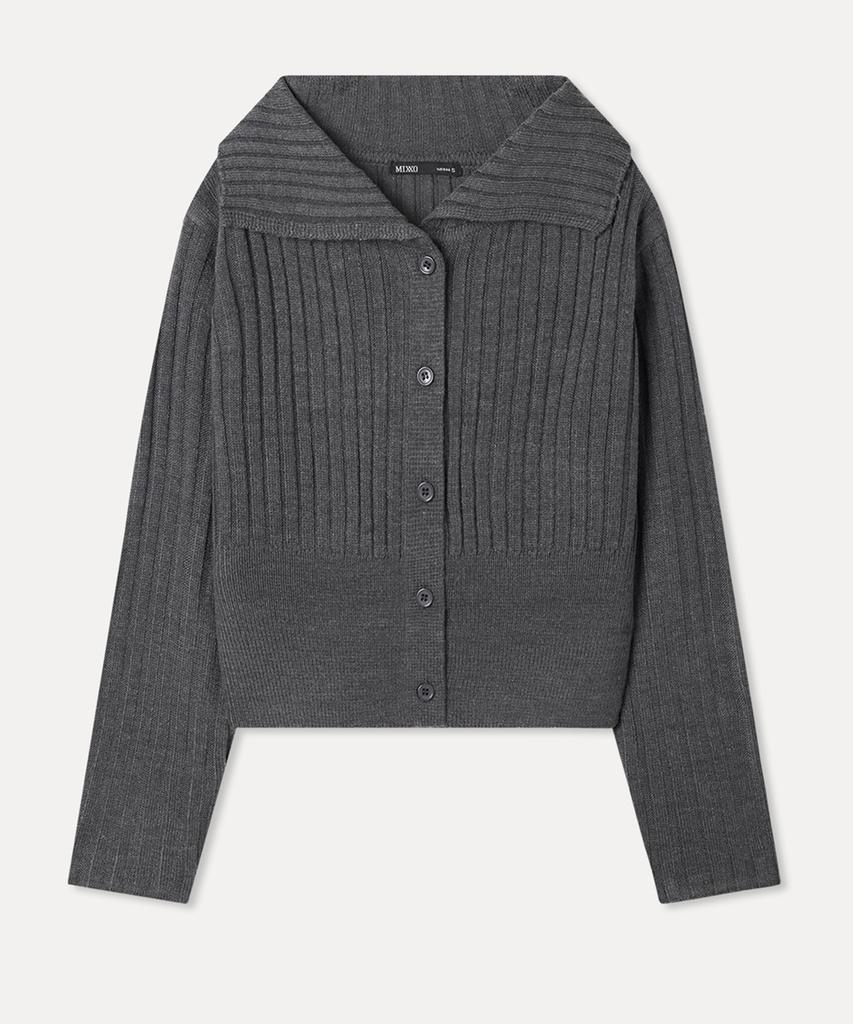 Укороченный кардиган с воротником Mixxo_Miwckg411T