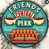 Друзья Central Perk Металлическая жестяная табличка Декор стены Ретро Винтажный Водонепроницаемый Ржавчиностойкий Домашний Бар Кафе