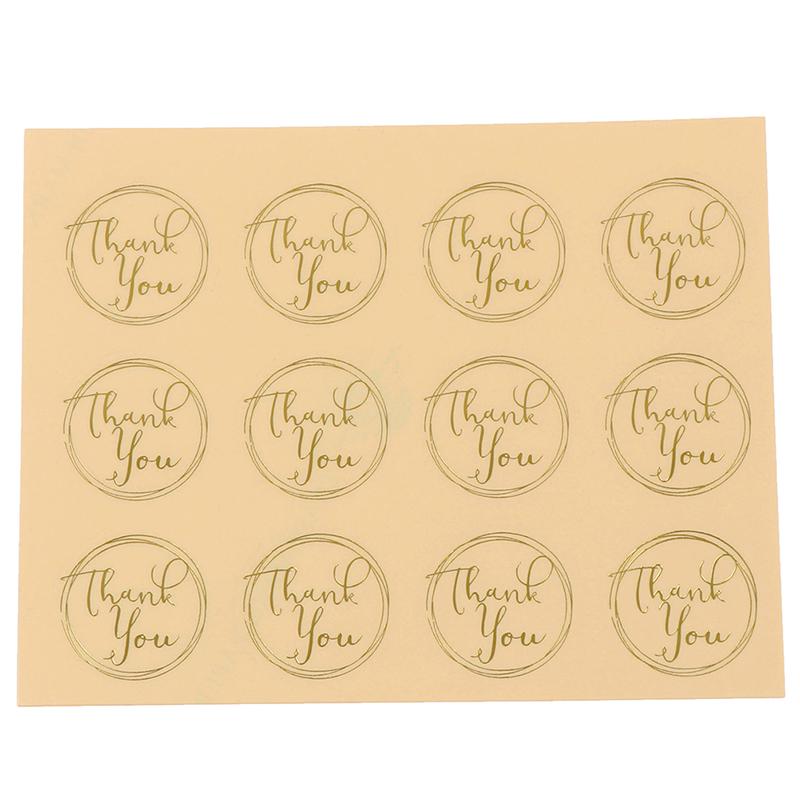 120 шт., прозрачная круглая наклейка с печатью «Спасибо», наклейка «сделай сам», этикетка для подарочной коробки для выпечки