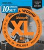 Струны для электрогитары, никель, обычные, легкие, набор из 10 штук D'Addario .010-.059 EXL110-7 []