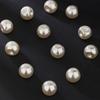 12Pcs Sturdy Washable Plastic Pearls Button for Childrens Clothing and Decorative Craft Applications