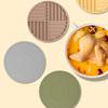Silicone Trivets for Hot Dishes Thickened Pot Holders Flexible Stripe Placemat Non-Slip Heat Resistant Trivets for Hot