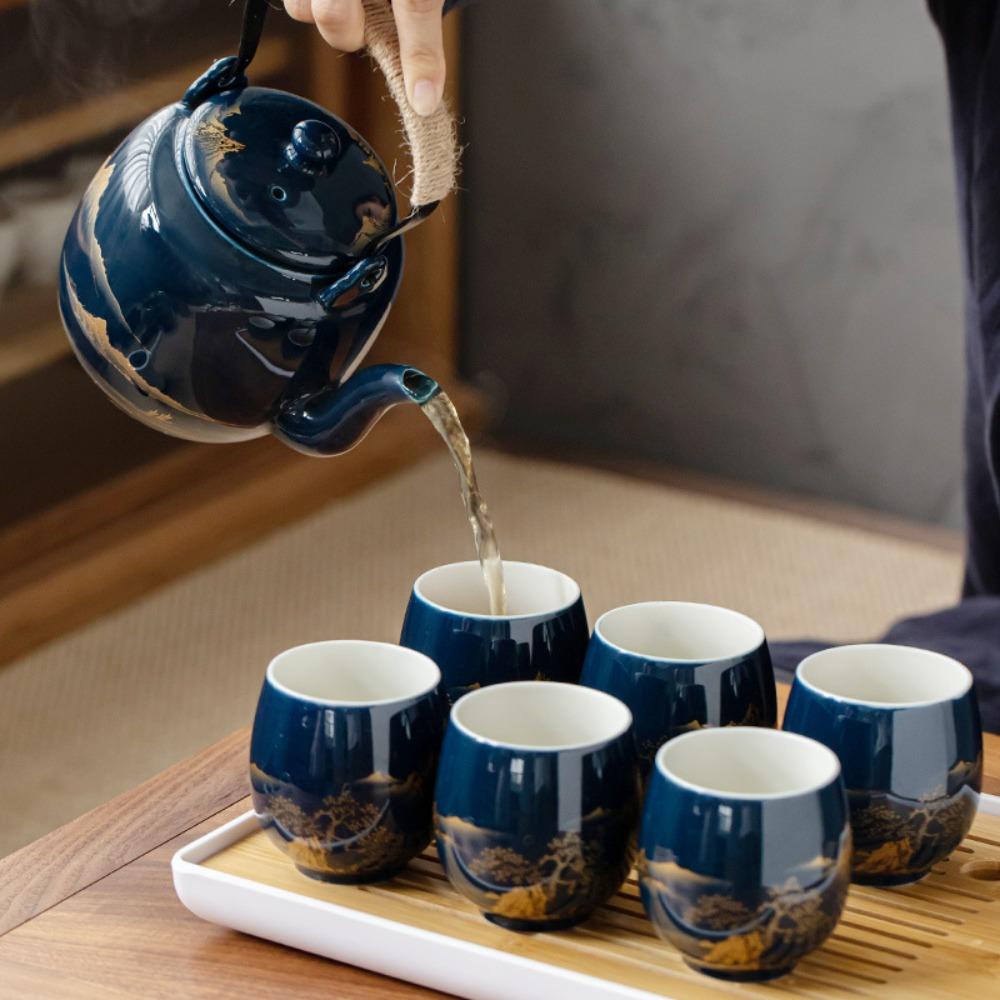 2pcs Retro Simple Master Mug Japanese-style Kung Fu Tea Cup Household Ceramic Teacup Office