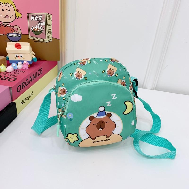 Школьный рюкзак новый капибара детский мультяшный повседневный универсальный диагональный для сменной обуви