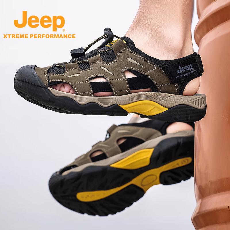 Jeep Мужские дышащие сандалии для улицы