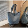 Spring and Summer New Casual Denim Bow Tote Bag Student Versatile Lightweight Large-capacity Messenger Bag