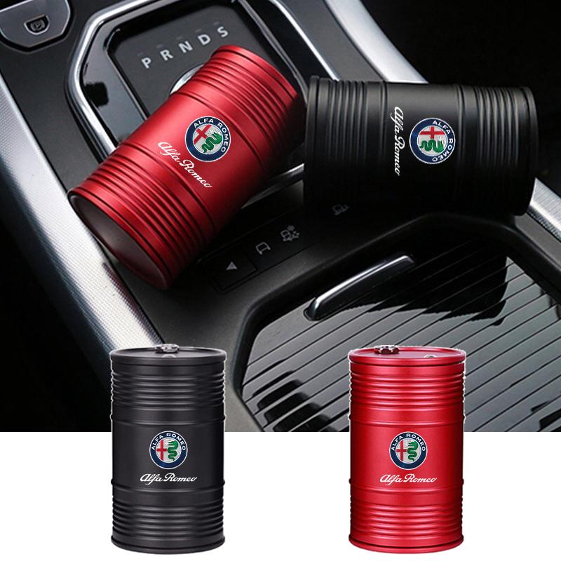 Car Cigarette Ashtray Cup Portable Ashtray For Alfa Romeo STELVIO Giulia 159 Giulietta 147 Mito 156 MTO Sportiva Car Accessories