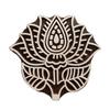 Handmade Wooden Printing Block Decorative Floral Design Textile Fabric Stamp