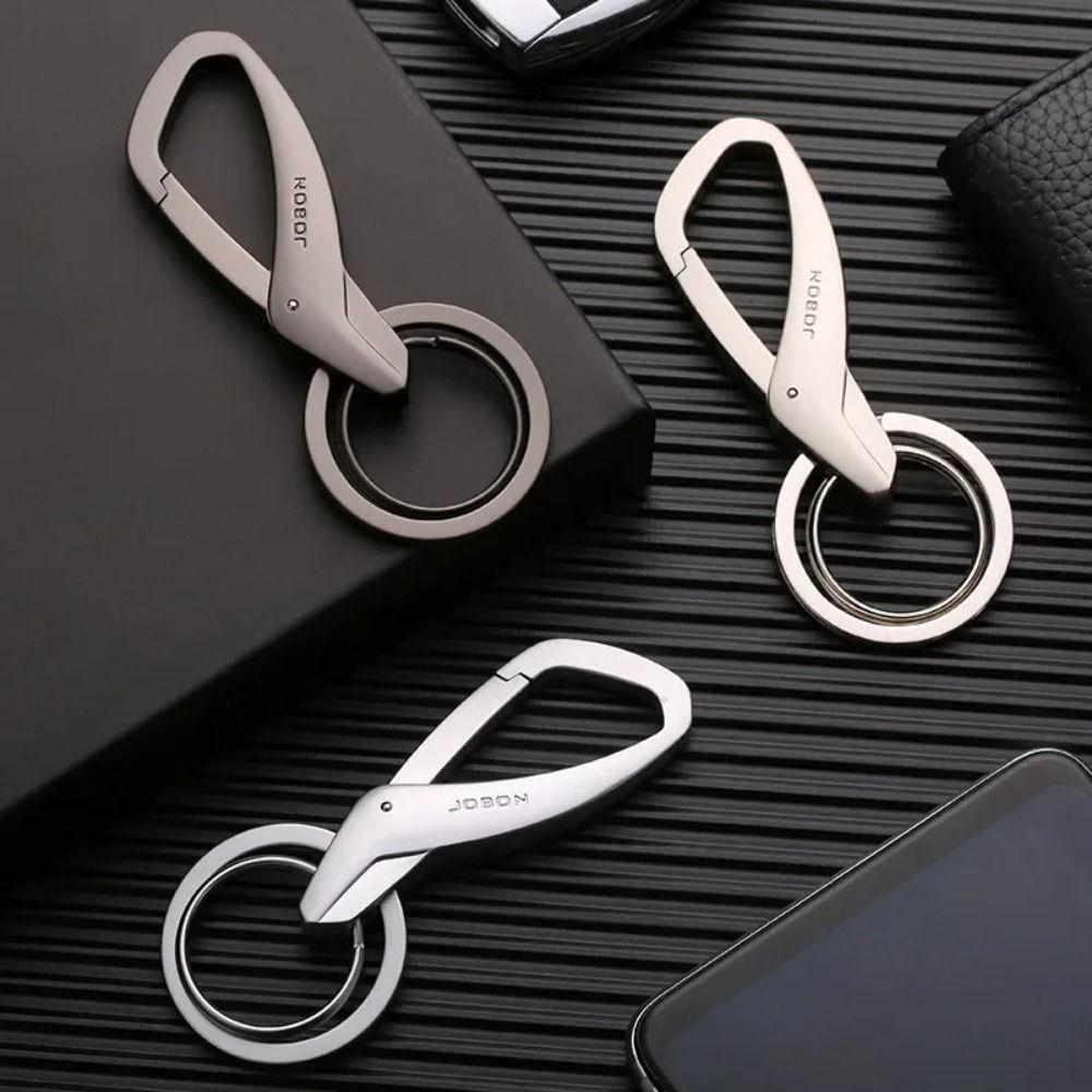 Double Ring Metal Key Chain Senior Key Chain Pendant High Quality Car Key Ring Gift