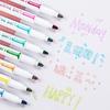 8-24 Colors Double Line Outline Art Pen Marker Pen DIY Graffiti Outline Marker Pen Highlighter Scrapbook Diary Poster Card Gift
