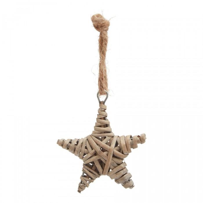 Hill Interiors The Noel Collection Wicker Star Tree Decoration
