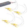 20pcs / bag Clip Electrode Lead Wires Cable for TENS Unit Physiotherapy Machine Yellow