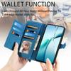 For Honor X70 Pro 5G Zipper Wallet Case with Strap Flower Imprint PU Leather Phone Cover