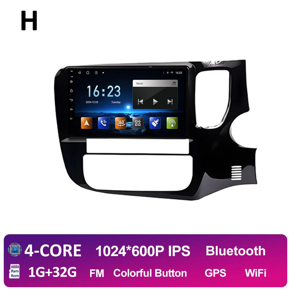 Интеллектуальная система беспроводной Carplay для Mitsubishi Outlander 3 2012 - 2018 BT 2.5D сенсорный экран GPS навигация Автомагнитола без 2din