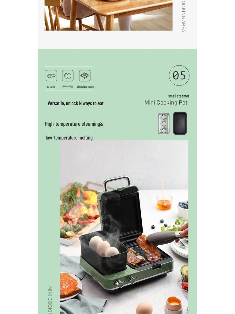 UK Mofei Multifunctional Breakfast Maker: Sandwich, Waffle, Toast, and Grill Machine