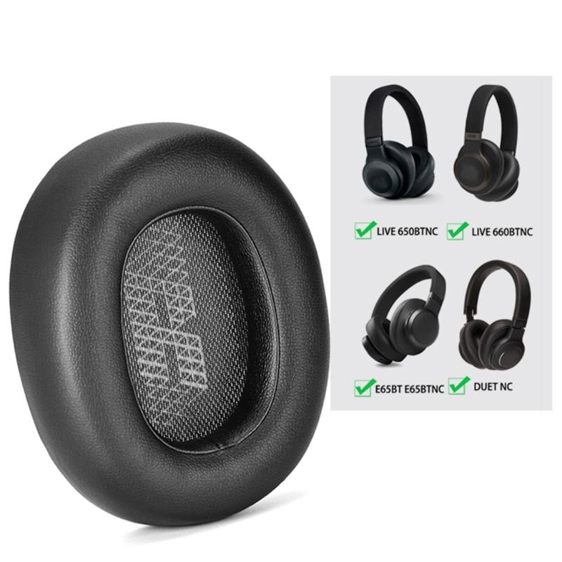 Replacement Protein Leather Earpads Ear Pad for Duet NC E65BTNC Headphones Ear Cushions Earmuffs Ear Cover