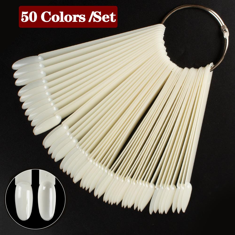 1 компл. для дизайна ногтей, веерная форма, дисплей, естественная диаграмма, гель-лак, образец окраски, тренировка, накладные ногти со съемным кольцом