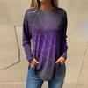 Tee Shirts For Women Fall Casual Long Sleeve Shirts Sweatshirt Halloween Printing Top Pullover