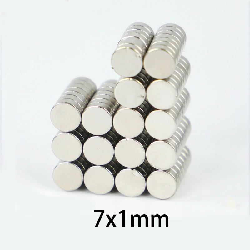 20/50 шт. 7x1 мм 6x2 мм Дисковые магниты для холодильника, для DIY-проектов, поделок, офиса, мастерской