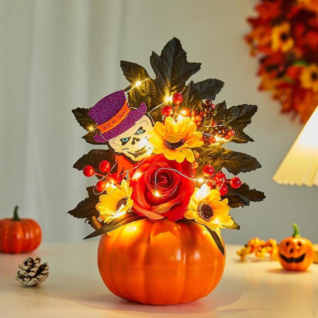 Halloween Pumpkin Artificial Ornament Fall Party Fake Pumpkins Model
