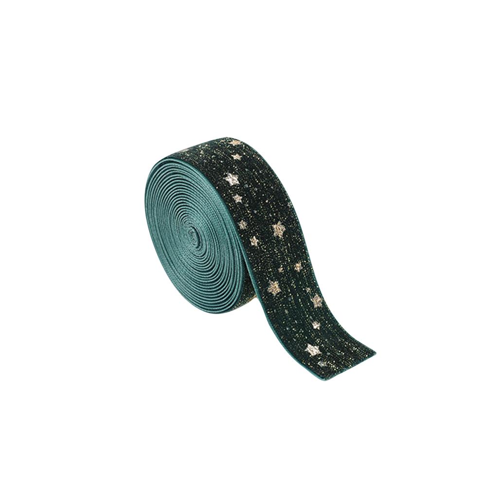 Рождественская лента Тканевый бант Лента для упаковки подарков Бархатная лента с принтом Подходит для праздничного свадебного украшения