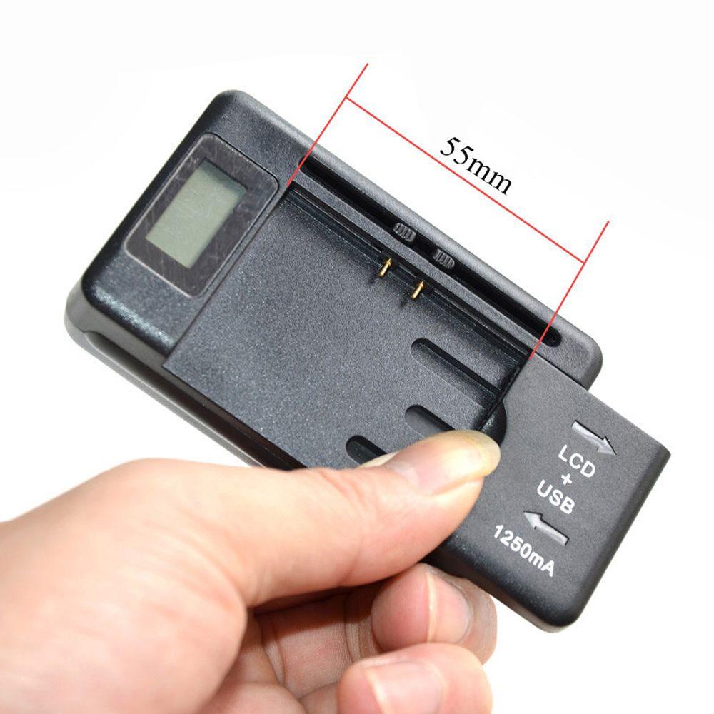 Universal For Cell Phones US Plug LCD Display Desktop Charger USB Port Mobile Battery Charger