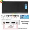 Корпус Power Bank на 8 аккумуляторов 18650, двойные порты, DIY корпус для смартфонов с ЖК-дисплеем Funda para Power Bank