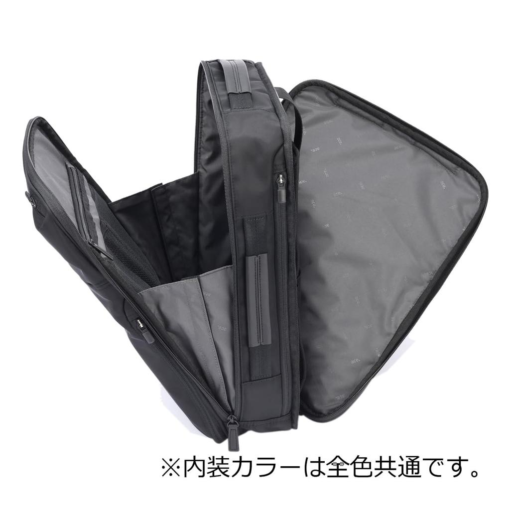 Business Backpack Inch PC Storage A4 Compatible Wide Harness Included Chest Belt Included 2 Air Chambers Silent Zipper Setup Possible Made of Recycled