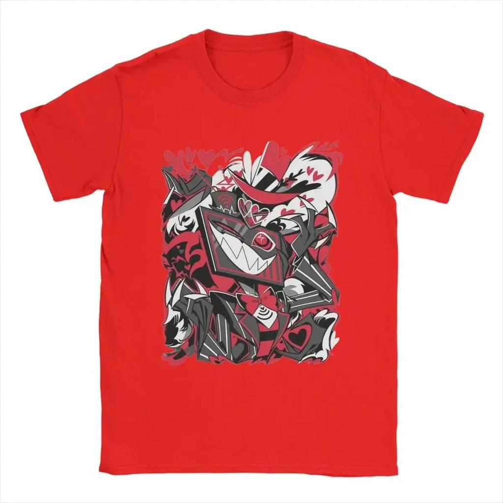 Hazbins Hotels Vox TShirt for Men Women Novelty Cotton Tees O Neck Short Sleeve T Shirt Gift Idea Clothing