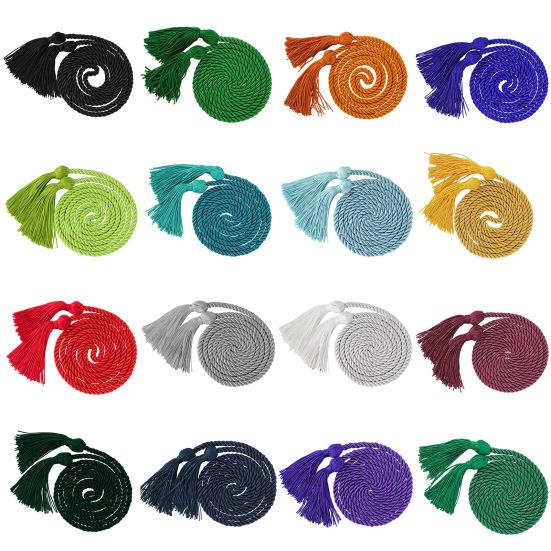 Веревка для выпускного с кисточкой, шнур из прочного материала, одинарная веревка, завязанный шнур для чести, аксессуары для выпускных на память