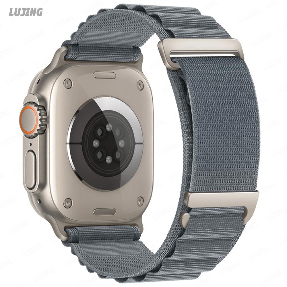 Ремешок Alpine Loop для Apple Watch Ultra 2, 49 мм, 45 мм, 44 мм, 42 мм, 41 мм, 38 мм, 40 мм, нейлоновый браслет для Iwatch Series 8, 9, 7, 3 SE, 6, 5