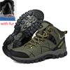 Мужские походные ботинки на шнуровке, модные, теплые, теплые, зимние ботинки, кроссовки для походов на открытом воздухе, мужские водонепроницаемые, для скалолазания, спортивная обувь для мужчин