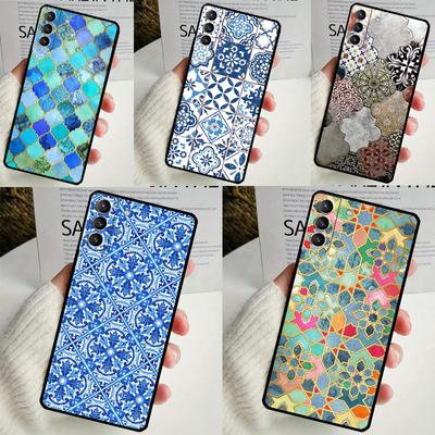 Чехол с марокканским узором для Samsung Galaxy S24 Ultra S22 Plus S20 S21 FE S8 S9 S10 Note 10 20 S23 Ultra Cover