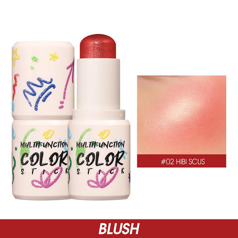 LANGMANNI 4 цветных румяна-стика, стойкие, естественно осветляющие румяна-карандаш