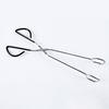 Щипцы для ножниц для еды, нержавеющая сталь, нескользящая длинная ручка, защита от ожогов, многофункциональный зажим для сервировки стейка, хлеба, углерода, гриль