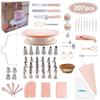 Cake Turntable Set Nordic 207-piece Baking Tool Set Piping Nozzle Spatula Cake Handmade Turntable
