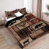 Retro Wildlife Pattern 3D Printed Duvet Cover Set Wild Exotic Style Bedding Set Home Polyester Soft Comfortable Quilt Cover Set