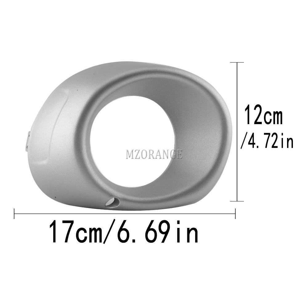 Противотуманные фары для Mitsubishi Outlander 2013 2014 2015, светодиодные противотуманные фары, крышка противотуманной фары, гриль, рамка, серебристая, черная рамка