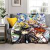 Anime SAO Sword Art Online Printed Oversized Manta Sofa Bed Cover Soft and Hairy Blanket Plaid Soft Warm Flannel Throw Blankets