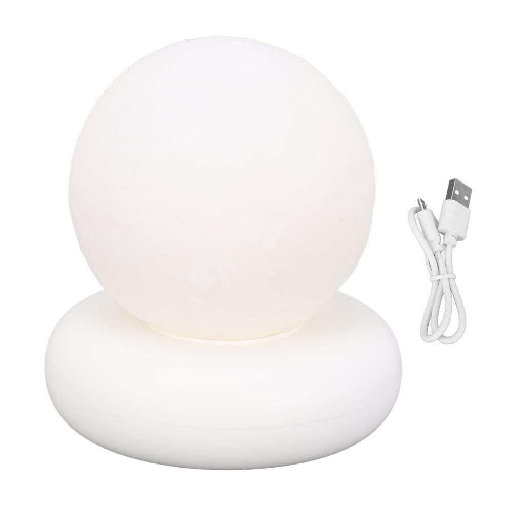 Moon Night Light Rechargeable Soft Lighting Tap Control Bedside Night Light for Bedroom