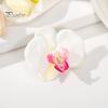 Artificial Moth Orchids Hair Clip Bohemia Hawaiian Faux Pearl Simulated Flower Duckbilled Clamp Hairpin Hair Barrette Women Hair Accessories Headwear
