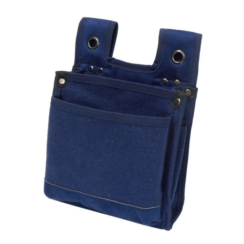 Artisan-made Slit Canvas Waist Pouch, Navy Blue, SHB-110NV