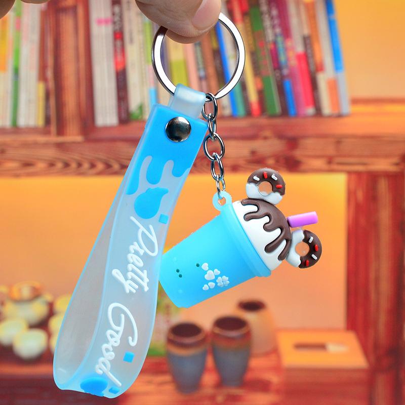 Личность Креативный Мороженое Форма Брелки Для Женщин Милый Автомобиль Сумка Брелок Украшение Женщин Аксессуары Тренд Ювелирные Изделия